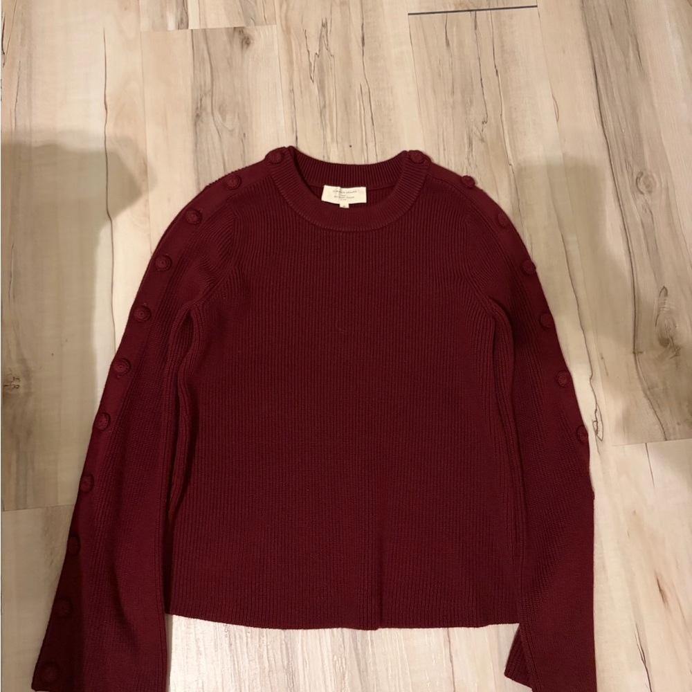 Sezane Burgundy Adel Sweater NWT